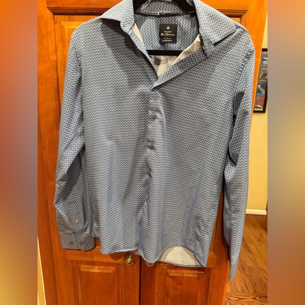 Ben Sherman All Stretch Swirl Pattern Slim Fit Shirt